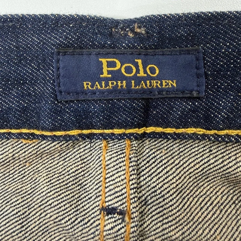 Polo Ralph Lauren Hampton Relaxed Straight Jeans Mens 38x30 Dark Wash Denim NEW
